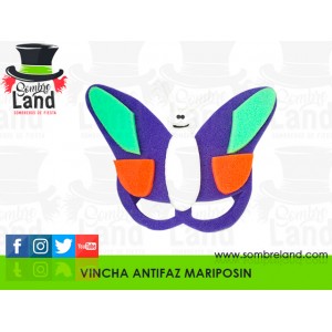 Vincha Antifaz Mariposin
